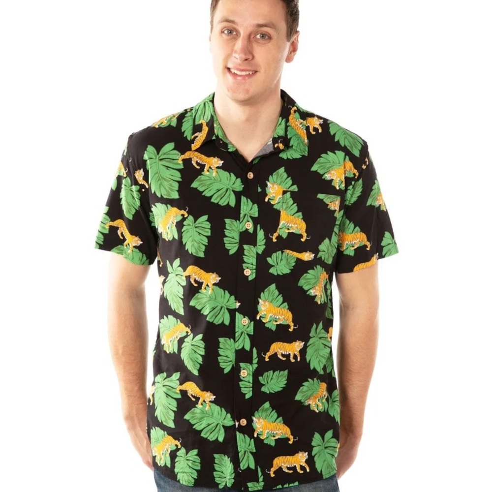 Men's Tipsy Elves King of Tigers Hawaiian Shirt